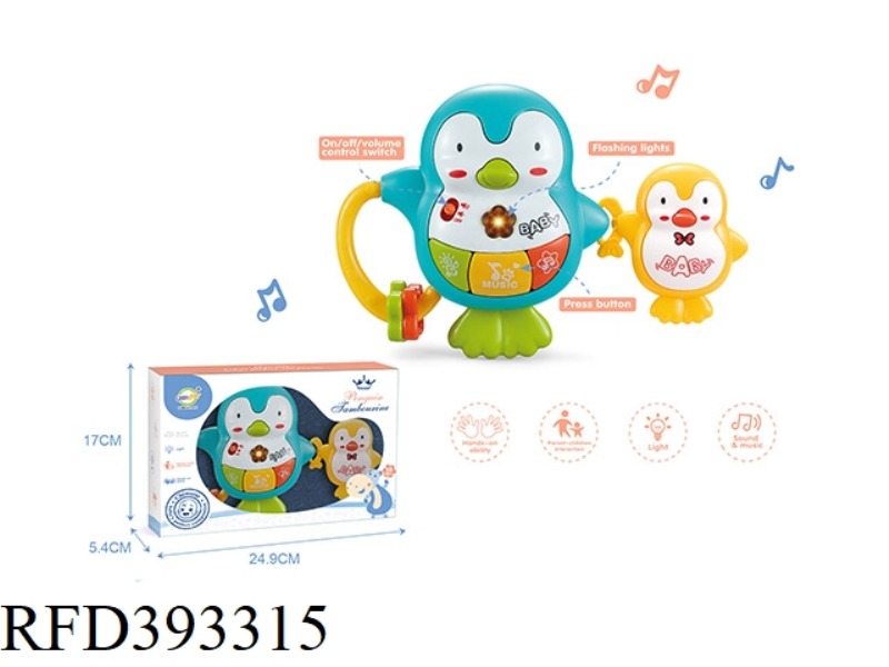 SHAKE MUSIC SOUND AND LIGHT PENGUIN