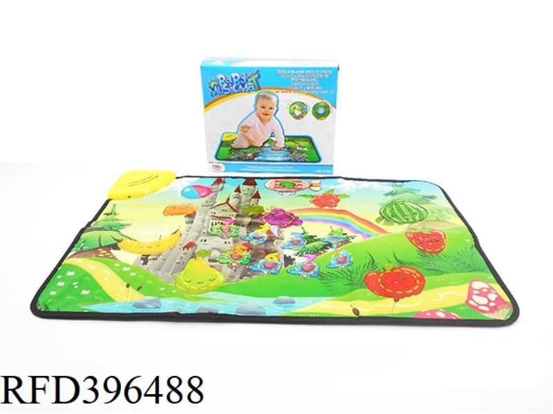 EARLY EDUCATION FRUIT MUSIC PIANO BLANKET