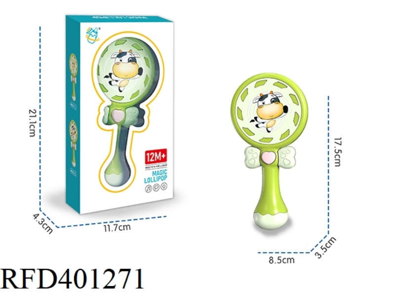 LIGHT MUSIC COW (MALE MODEL) MAGIC LOLLIPOP