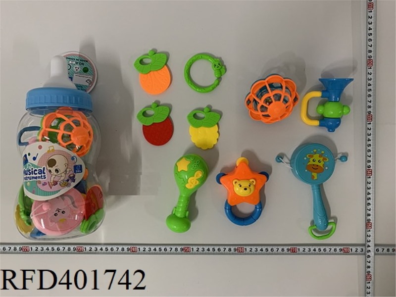 BABY TEETHER RATTLE (9PCS)