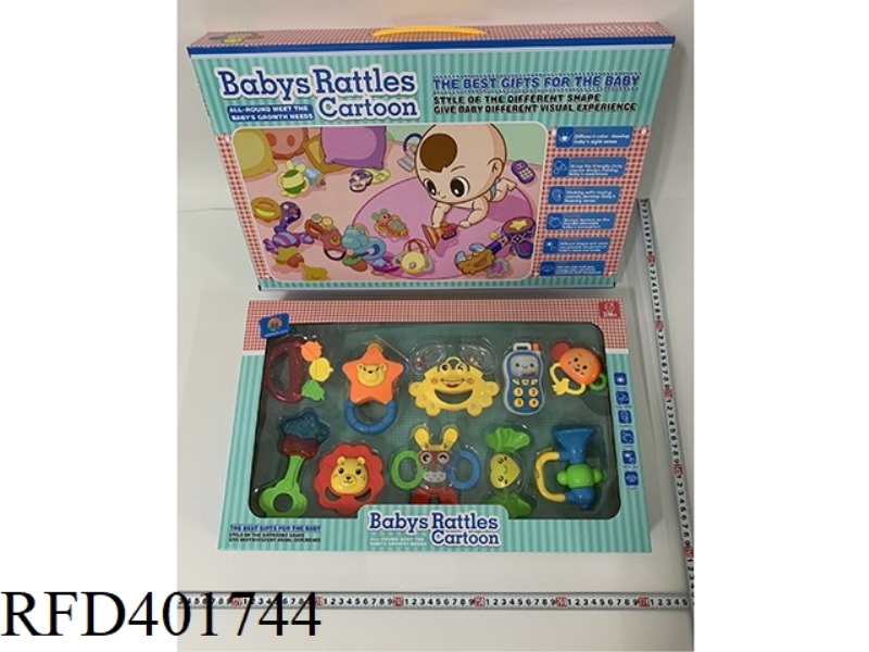 BABY TEETHER RATTLE (10PCS)