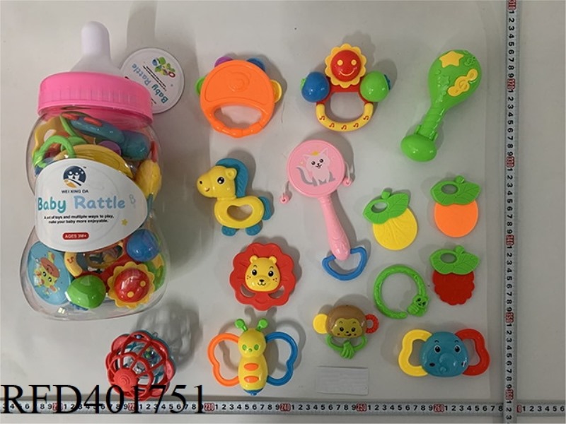 BABY TEETHER RATTLE (14PCS)