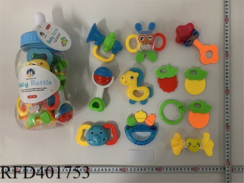BABY TEETHER RATTLE (12PCS)