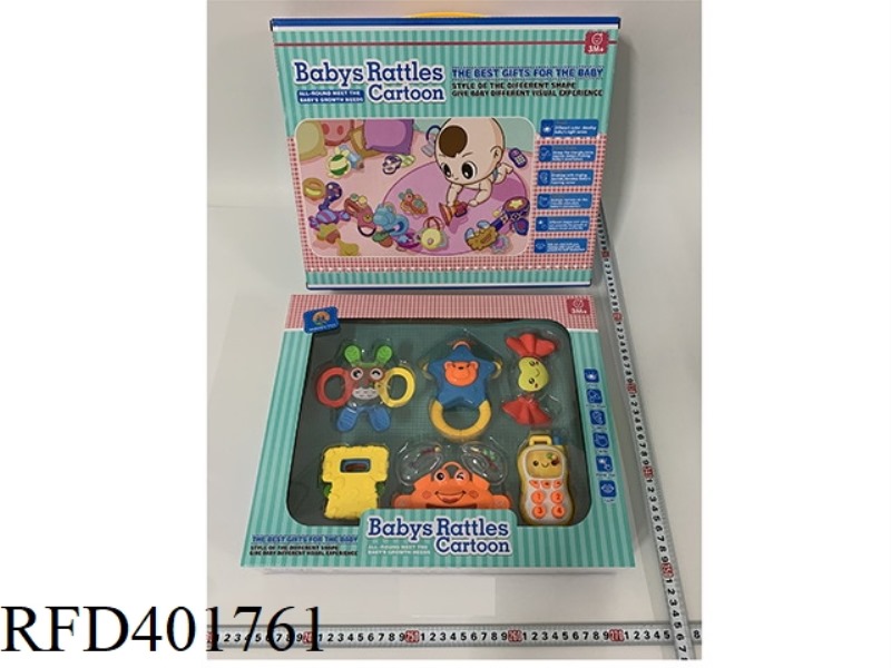 BABY TEETHER RATTLE (9PCS)