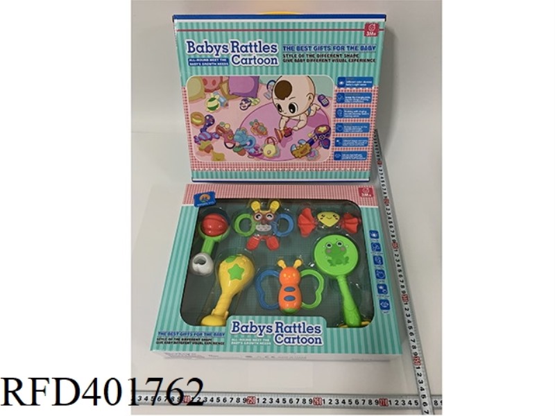BABY TEETHER RATTLE (6PCS)