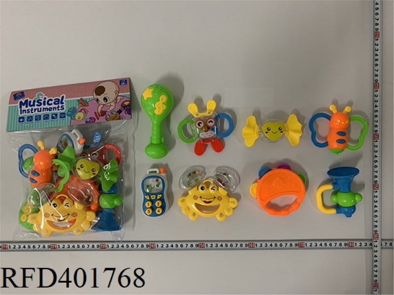 BABY TEETHER RATTLE (8PCS)