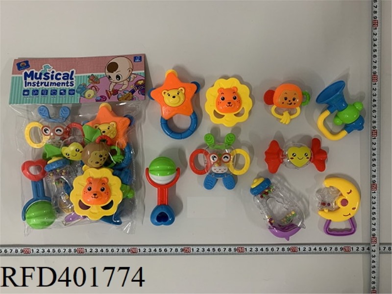BABY TEETHER RATTLE (9PCS)