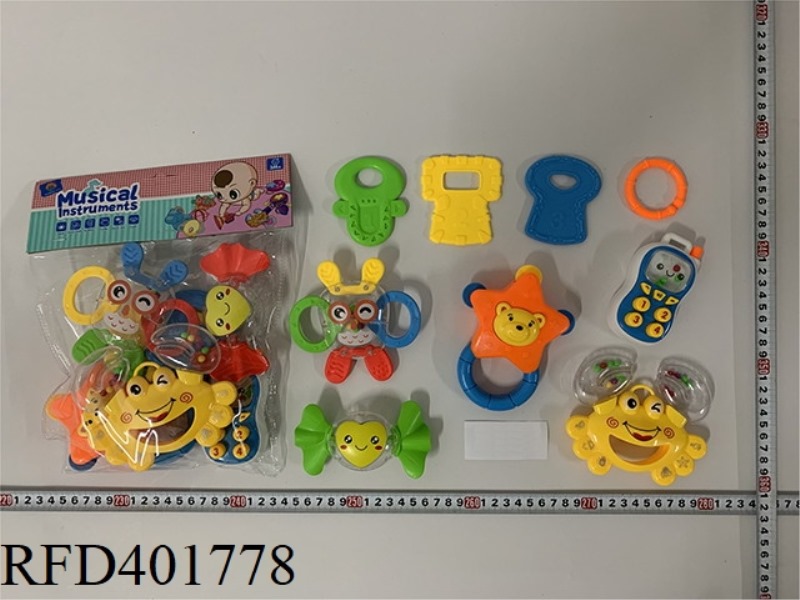 BABY TEETHER RATTLE (9PCS)