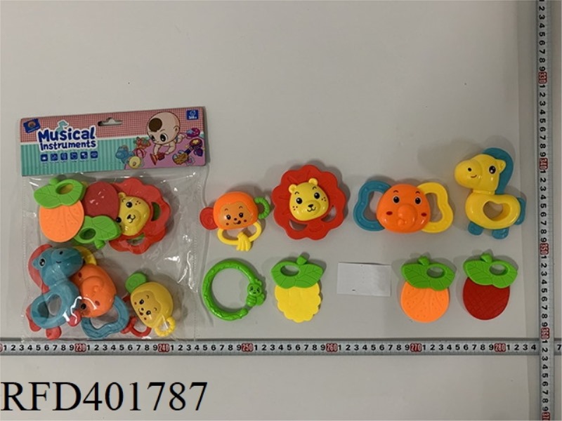 BABY TEETHER RATTLE (8PCS)