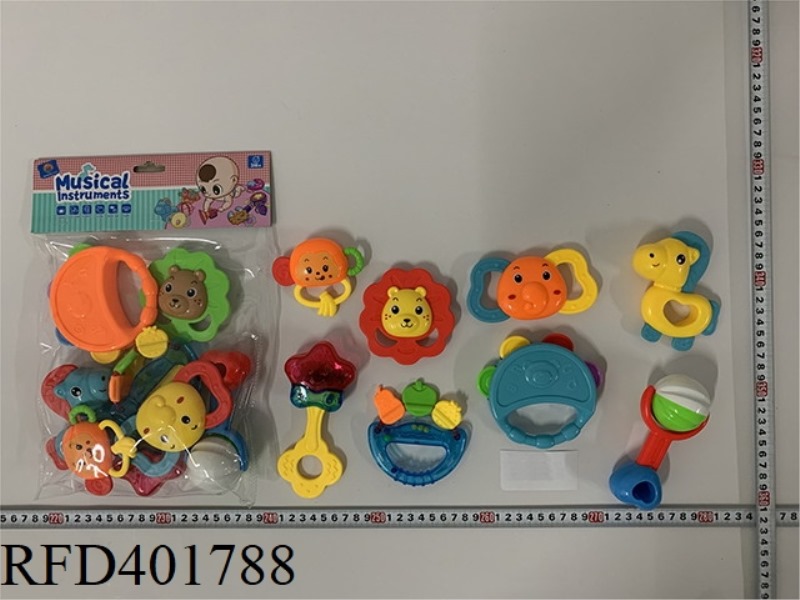 BABY TEETHER RATTLE (8PCS)