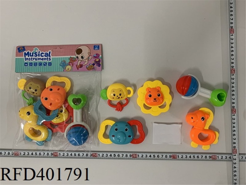BABY TEETHER RATTLE (5PCS)