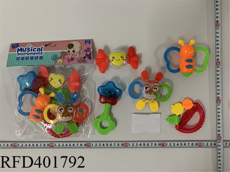 BABY TEETHER RATTLE (5PCS)