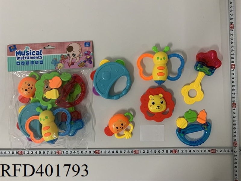 BABY TEETHER RATTLE (6PCS)