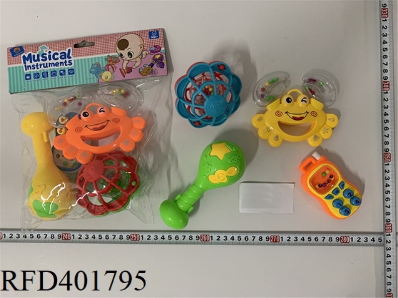 BABY TEETHER RATTLE (4PCS)