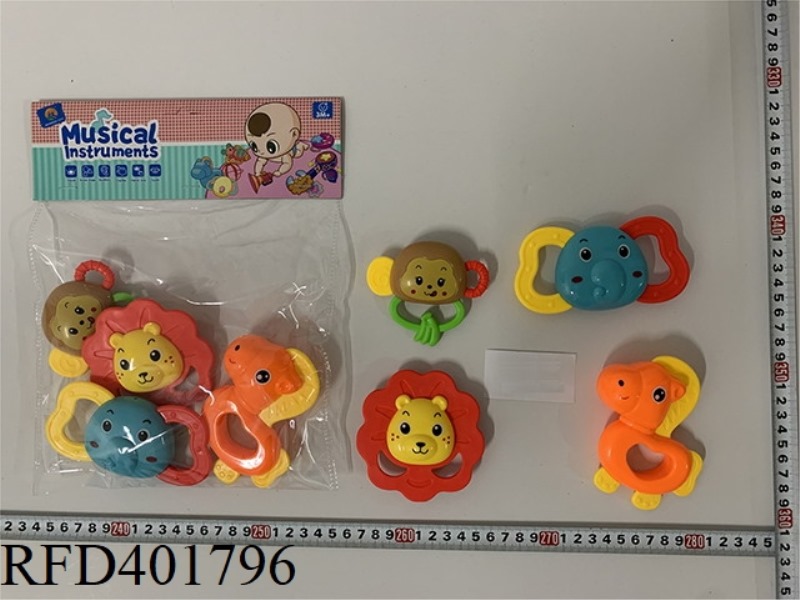 BABY TEETHER RATTLE (4PCS)
