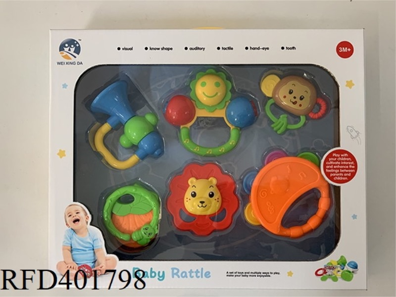 BABY TEETHER RATTLE (9PCS)