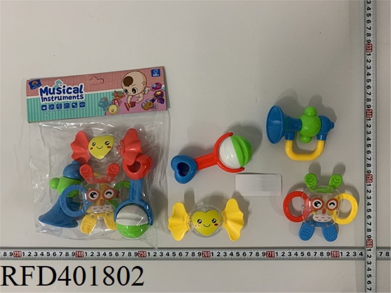 BABY TEETHER RATTLE (4PCS)