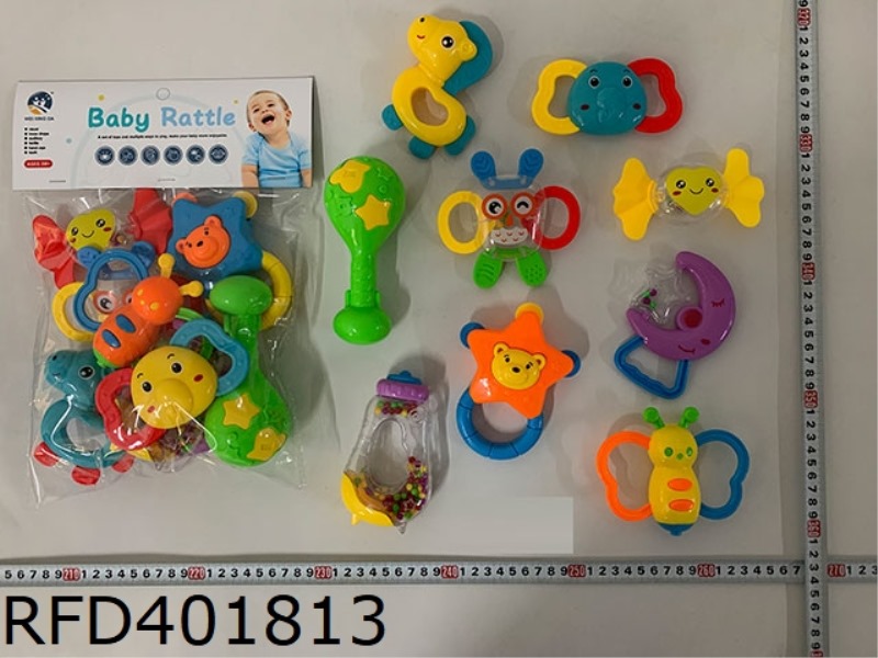 BABY TEETHER RATTLE (9PCS)