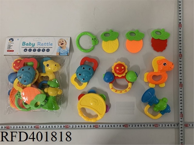 BABY TEETHER RATTLE (9PCS)