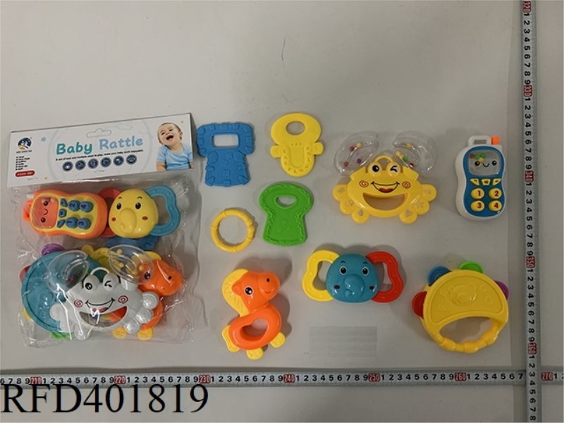 BABY TEETHER RATTLE (9PCS)