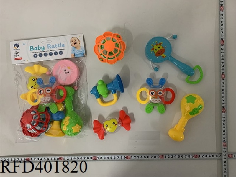 BABY TEETHER RATTLE (6PCS)