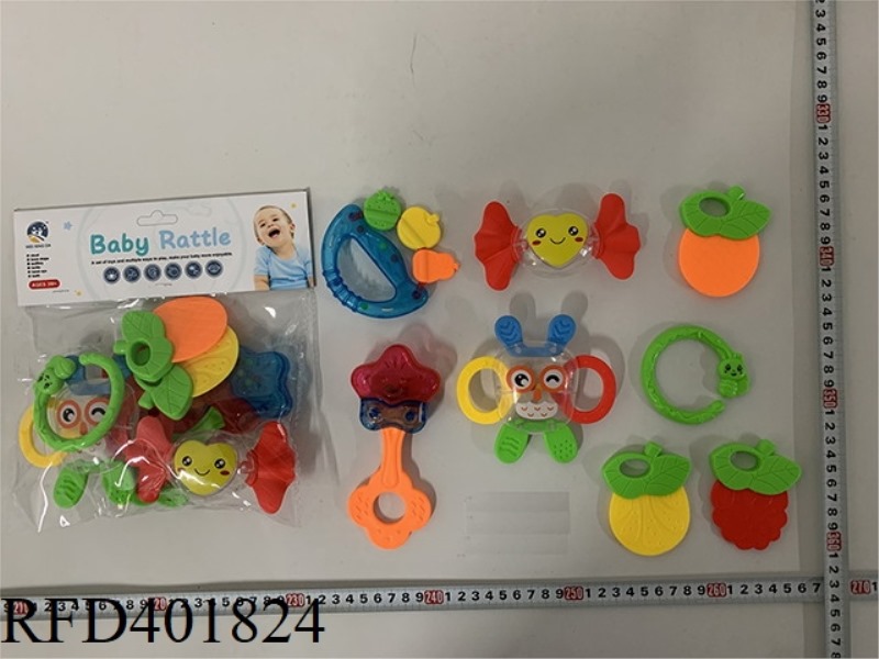 BABY TEETHER RATTLE (8PCS)