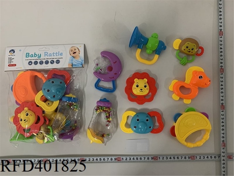 BABY TEETHER RATTLE (8PCS)