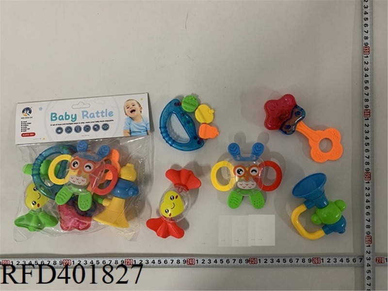 BABY TEETHER RATTLE (5PCS)