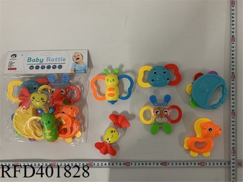BABY TEETHER RATTLE (6PCS)