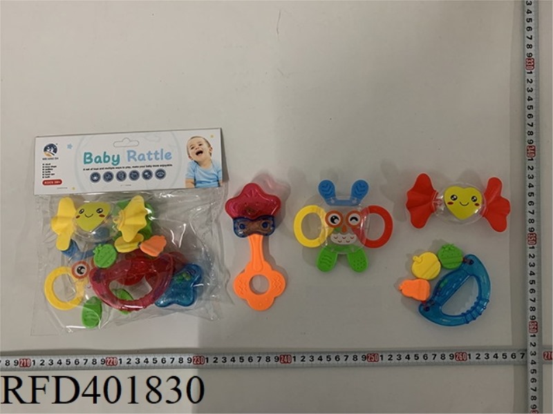 BABY TEETHER RATTLE (4PCS)