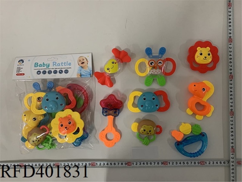 BABY TEETHER RATTLE (8PCS)