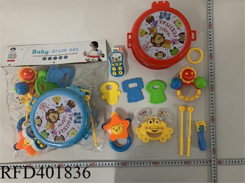 BABY RATTLE PAT DRUM (12PCS)