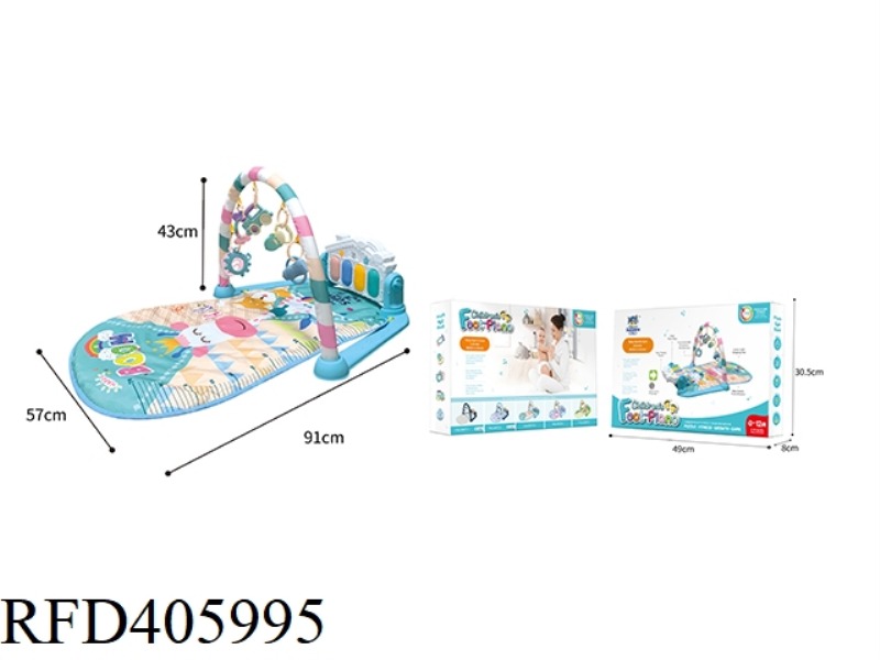 SOUND AND LIGHT MUSIC PEDAL PIANO CRAWLING BLANKET