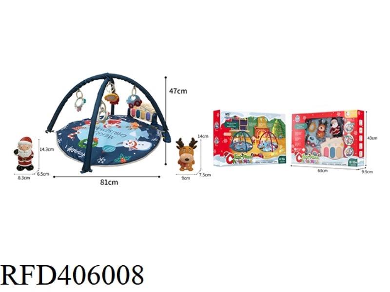 SOUND AND LIGHT MUSIC WASHING FOOT PIANO CRAWLING BLANKET (CHRISTMAS SPECIAL EDITION)