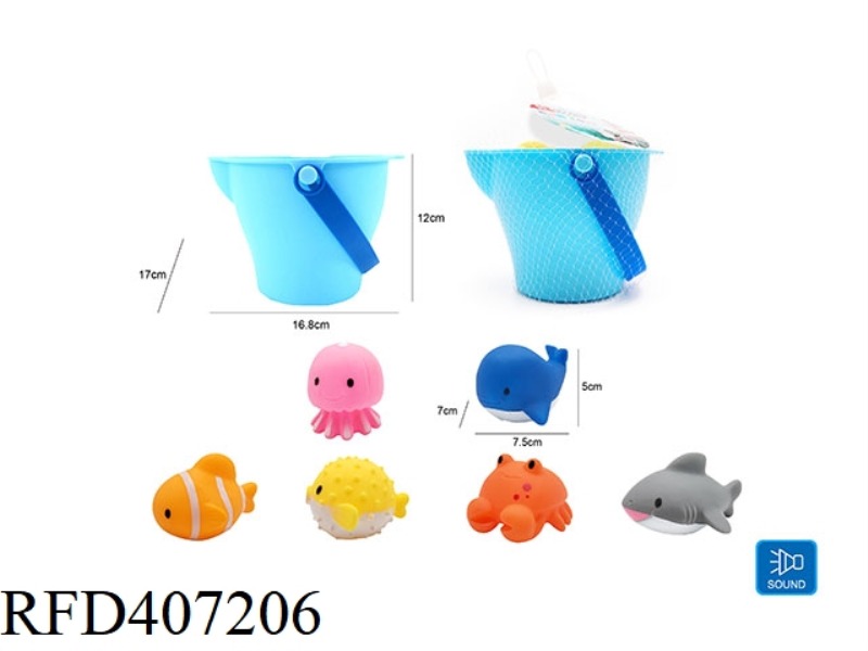 CUTE ANIMAL PLAYING IN WATER SET