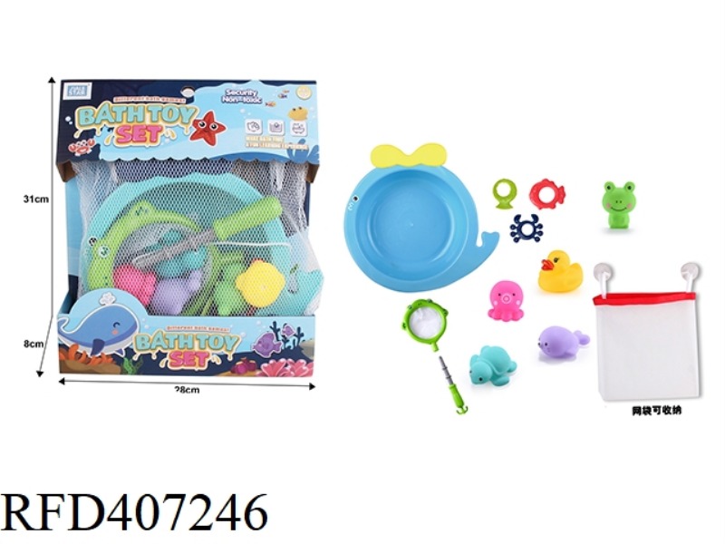 STORAGE BATHTUB VINYL BATH TOY