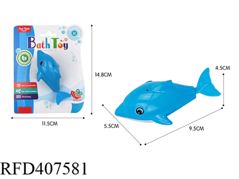 DOLPHIN PLAYING IN THE BATHROOM