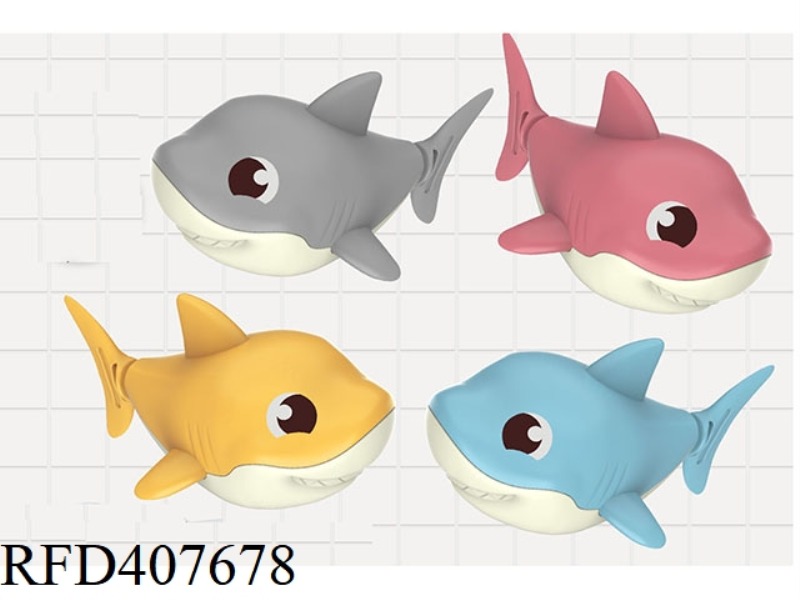 BATHROOM ON THE CHAIN CARTOON SHARK
