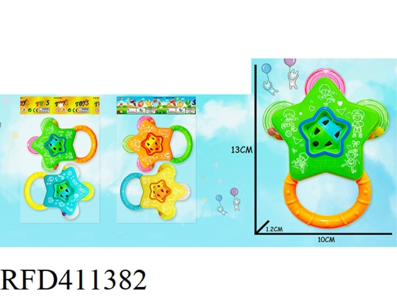 BABY FIVE-STAR TAMBOURINE 2 PACKS