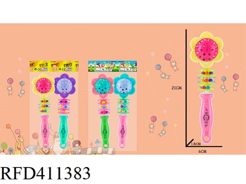 2 FLOWER-SHAPED DANCING BELLS