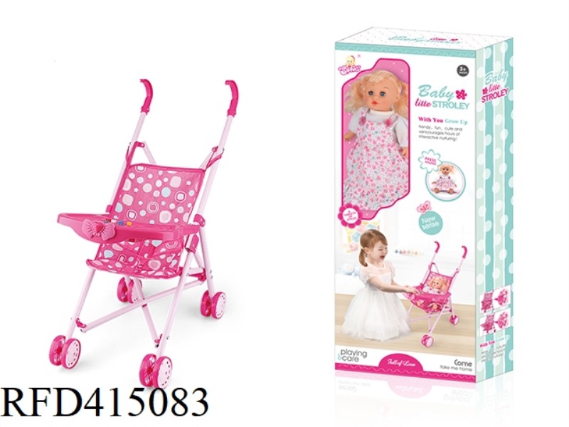 IRON BABY CARRIAGE WITH LIGHT AND MUSIC MEAL BOARD