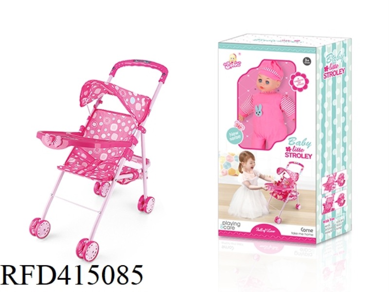IRON MUSIC LIGHT STROLLER PLUS NON-FUNCTIONAL DINING BOARD