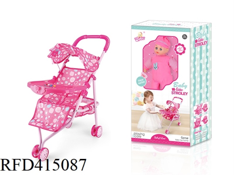 IRON BABY CARRIAGE WITH LIGHT AND MUSIC MEAL BOARD