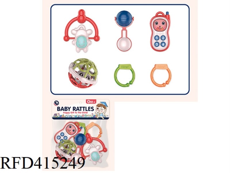 6 RATTLES SET