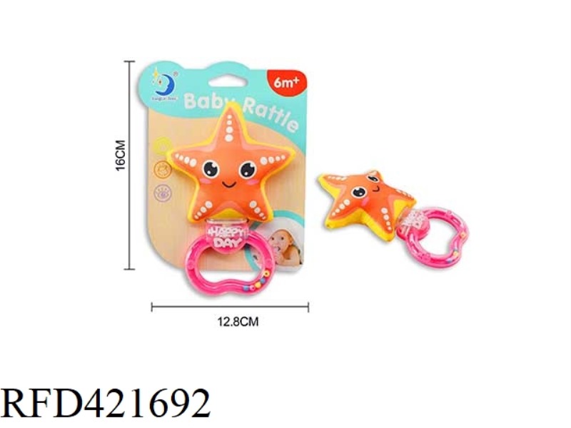 STARFISH HANDLE RATTLE