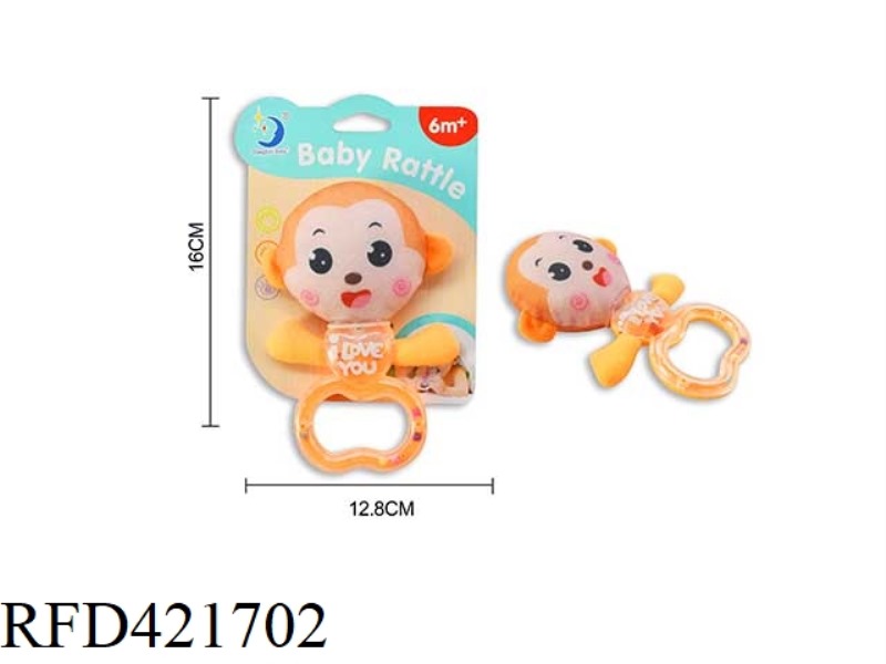 BABY MONKEY HAND RATTLE