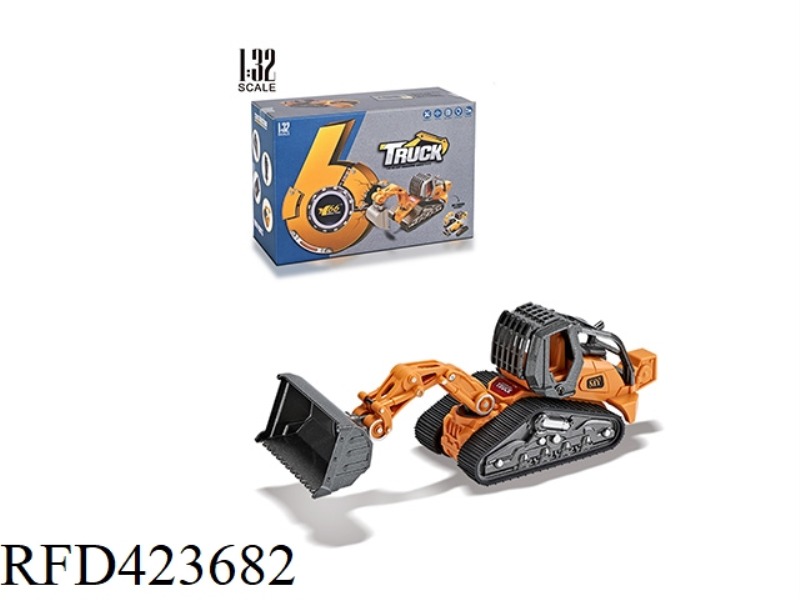 1:32 ALLOY BULLDOZER DISASSEMBLY ENGINEERING VEHICLE WITH LIGHT AND MUSIC