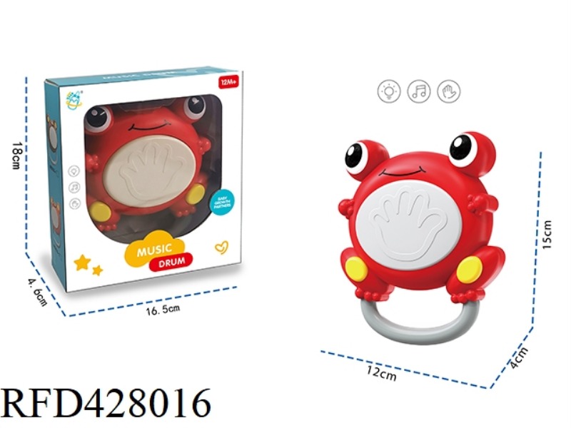 INFANT LIGHT MUSIC FROG HAND BEAT DRUM