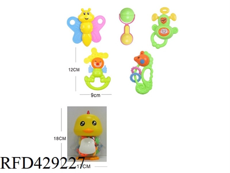 BABY TEETHER RATTLE SERIES 5PCS