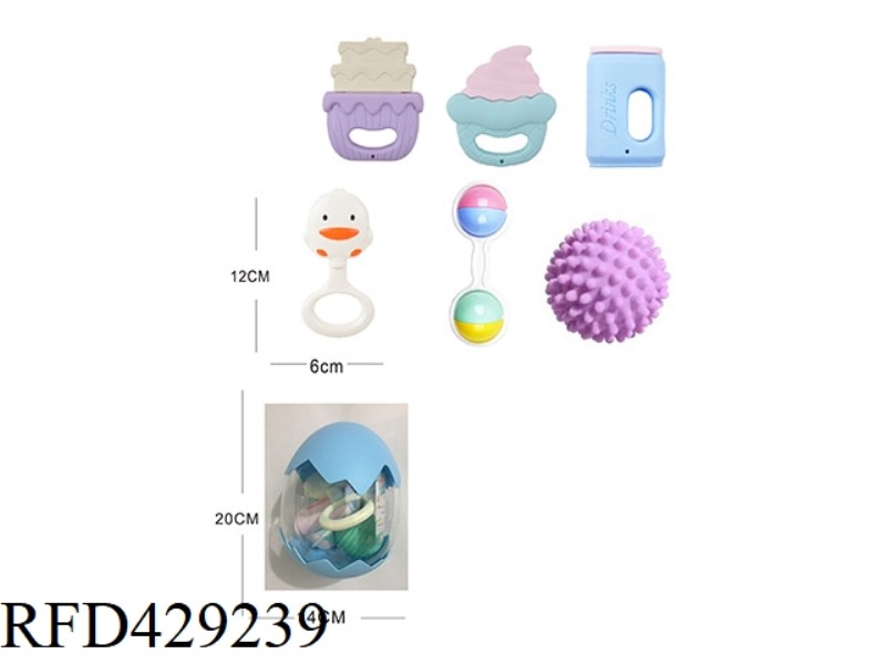 BABY TEETHER RATTLE SERIES 6PCS
